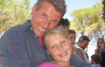 David Morgan con su hija Poppy