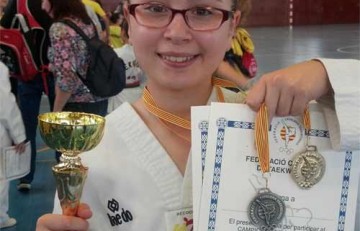 Marta Arriagada, medalla de oro de taekwondo