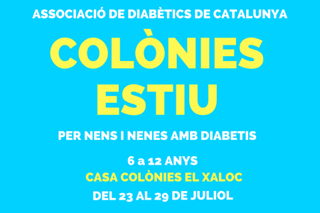 colònies d'estiu per a nens i joves amb diabetis