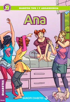 Comic Ana - Adolescencia y diabetes tipo 1 - Sanofi