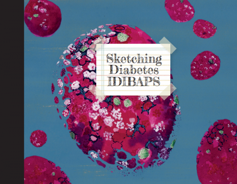 Portada del libro "Sketching Diabetes IDIBAPS"