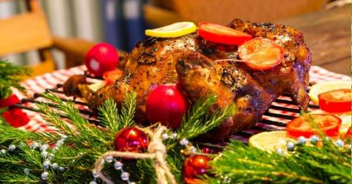 Pollo de corral asado de Navidad | Guía Diabetes tipo 1